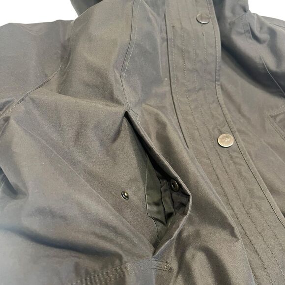 Giacca Olive Hooded Utility Parka Jacket XL Gorpcore Quiet Luxury Fall Layering - Picture 14 of 16